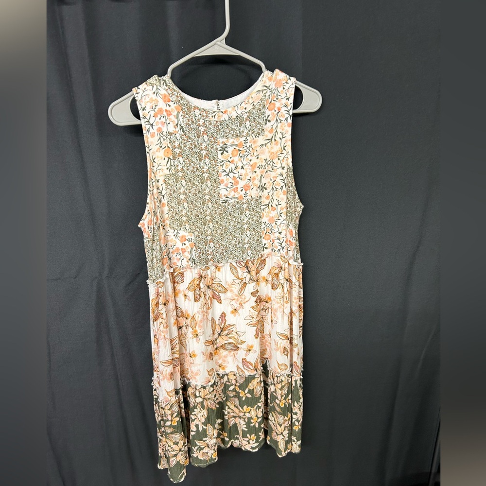Bohemian Floral Patchwork Dress